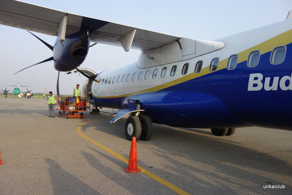 ネパール、古都とヒマラヤを感じる旅－３４、オール手動のルンビニ空港
