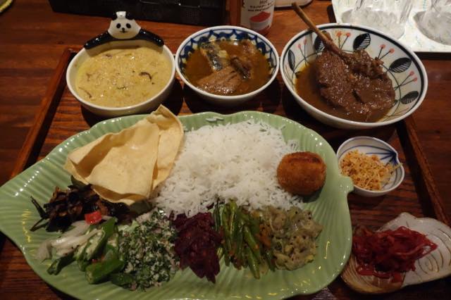 大阪、難波、法善寺横丁、「Curry シバ」でスリランカカレー