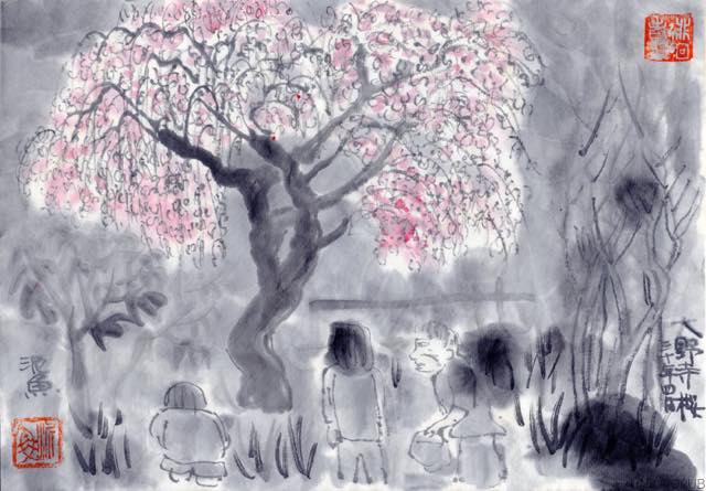 奈良県、室生口、大野寺へ桜、散り際の華を見に行く−０３、大黒磨崖仏。
