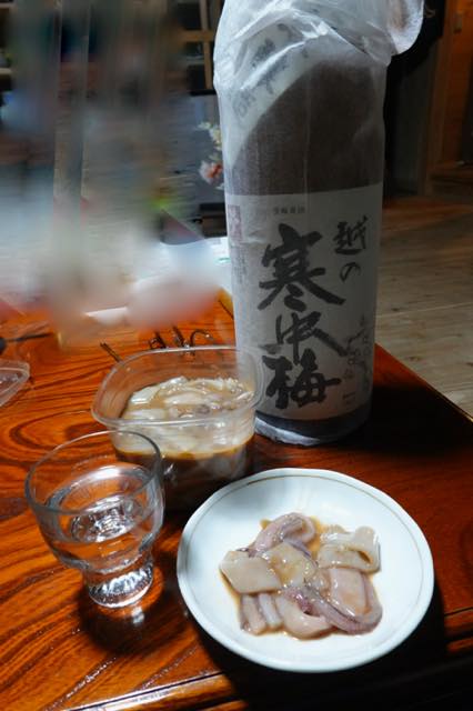 九度山暮らしのある日、手術後8ヶ月目に入った。−１９、新鮮なイカの塩辛には日本酒が体に良さそうだ。