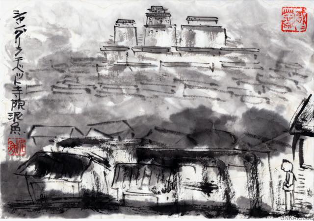 コロナ日和の日々、妄想の旅に出る。麗江、シャングリラの旅−２１。チベット寺院があった。