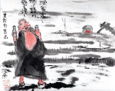 通天閣の下で個展をやった−２５、最終日の始まり。