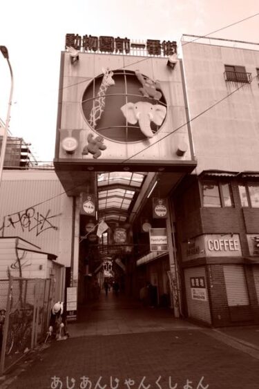 昔の大阪に出会えるかも、動物園前商店街あたりを歩く−０１、動物園前一番街。